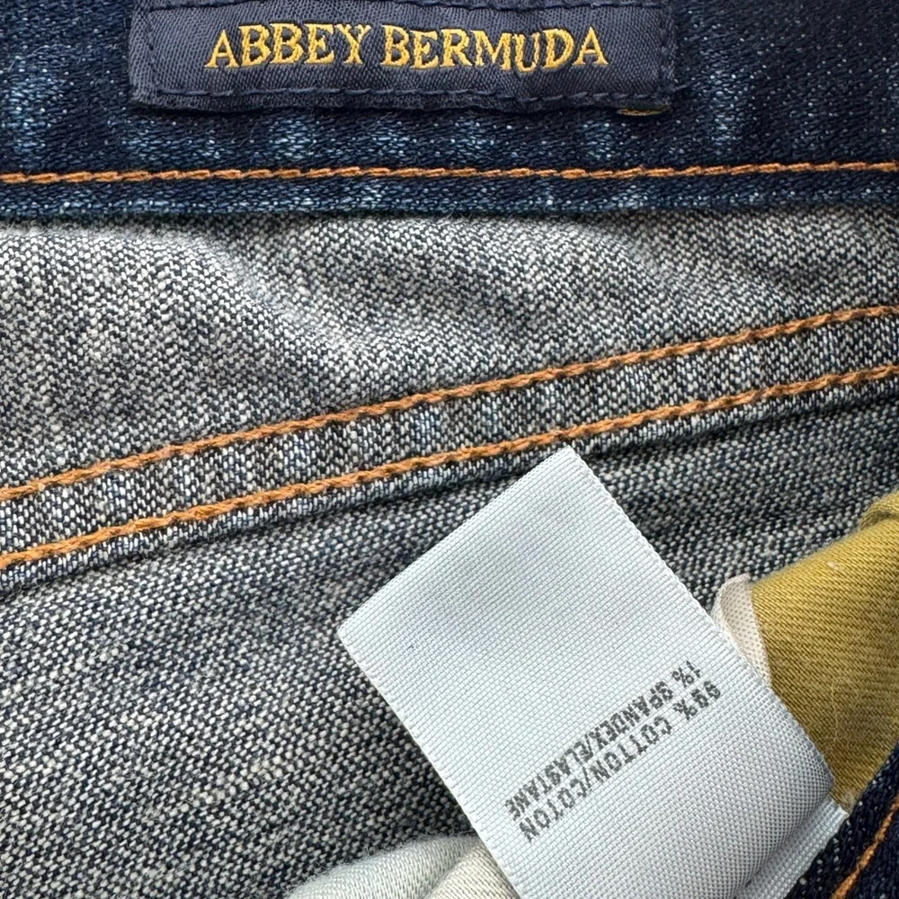 Lucky Brand Abbey Bermuda Denim Shorts Raw Hem Size 8 / 29